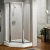 Silhouette Plus Neo-angle 36 x 36 x 70 in. Pivot Shower Door for Corner Installation with Clear glass in Chrome