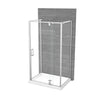ModulR 48 x 34 x 78 in. 8mm Pivot Shower Door for Wall-mount Installation with Clear glass in Chrome