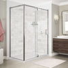 ModulR 60 x 32 x 78 in. 8mm Pivot Shower Door for Corner Installation with Clear glass in Chrome