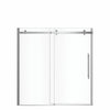 Vela 56 ½-59 x 59 in. 8 mm Sliding Tub Door for Alcove Installation with Clear glass in Chrome