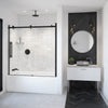 Vela 56 ½-59 x 59 in. 8 mm Sliding Tub Door for Alcove Installation with Clear glass in Chrome