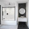 Vela 56 ½-59 x 59 in. 8 mm Sliding Tub Door for Alcove Installation with Clear glass in Chrome