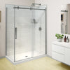 Halo Pro GS 56 ½-59 x 78 ¾ in. 8mm Sliding Shower Door for Alcove Installation with GlassShield® glass in Chrome