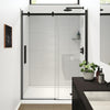 Halo Pro GS 56 ½-59 x 78 ¾ in. 8mm Sliding Shower Door for Alcove Installation with GlassShield® glass in Chrome