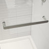 Halo Pro 56 ½-59 x 78 ¾ in. 8 mm Sliding Shower Door with Towel Bar for Alcove Installation with Clear glass in Chrome