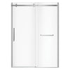Halo Pro 56 ½-59 x 78 ¾ in. 8 mm Sliding Shower Door with Towel Bar for Alcove Installation with Clear glass in Chrome