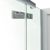 Davana Rectangular 42 x 34 x 75 in. 8mm Pivot Shower Door for Corner Installation with Clear glass in Chrome