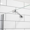 Reveal Sleek 71 41 1/2-44 1/2 x 71 1/2 in. 8mm Pivot Shower Door for Alcove Installation with Clear glass in Chrome