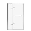 Reveal Sleek 71 41 1/2-44 1/2 x 71 1/2 in. 8mm Pivot Shower Door for Alcove Installation with Clear glass in Chrome