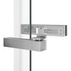 Reveal Sleek 71 41 1/2-44 1/2 x 71 1/2 in. 8mm Pivot Shower Door for Alcove Installation with Clear glass in Chrome