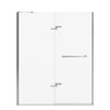 Reveal Sleek 71 56-59 x 71 1/2 in. 8mm Pivot Shower Door for Alcove Installation with Clear glass in Chrome