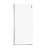 Duel Alto Return Panel for 36 in. Base with Clear glass in Chrome