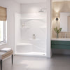 Olio Smooth 60 x 30 AcrylX Direct-to-Stud Three-Piece Wall Kit in White