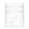 Olio Smooth 60 x 30 AcrylX Direct-to-Stud Three-Piece Wall Kit in White