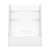 Olio Smooth 60 x 30 AcrylX Direct-to-Stud Three-Piece Wall Kit in White