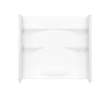 Olio Smooth 60 x 30 AcrylX Direct-to-Stud Three-Piece Wall Kit in White