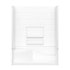 Olio Tile 60 x 30 AcrylX Direct-to-Stud Three-Piece Wall Kit in White