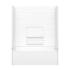 Olio Tile 60 x 30 AcrylX Direct-to-Stud Three-Piece Wall Kit in White