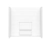 Olio Tile 60 x 30 AcrylX Direct-to-Stud Three-Piece Wall Kit in White