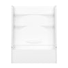 Olio 6030 AcrylX Alcove Left-Hand Drain Bathtub in White