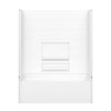 Olio 6030 AcrylX Alcove Left-Hand Drain Bathtub in White