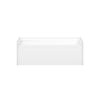 Olio 6030 AcrylX Alcove Left-Hand Drain Bathtub in White