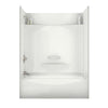 KDTS 3060 AcrylX Alcove Left-Hand Drain Four-Piece Tub Shower in White