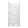 Essence SH-3636 AcrylX Alcove Center Drain Four-Piece Shower in White