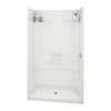 Essence SH-4834 AcrylX Alcove Center Drain Four-Piece Shower in White