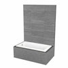 ModulR 6032 (Without Armrests) Acrylic Drop-in End Drain Bathtub in White