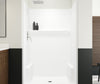 Icon SH4834 AcrylX™ Alcove Center Drain One-piece Shower in White