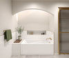 Optik 6032 Acrylic Drop-in End Drain Bathtub in White