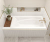 Optik 6032 Acrylic Drop-in End Drain Bathtub in White