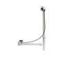 Rotary Turn Cable-Operated Waste and Overflow, 33 in. Cable, Complete Kit in White