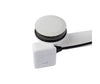 Rotary Turn Cable-Operated Waste and Overflow, 33 in. Cable, Complete Kit in White