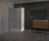 Capella 78 Screen and Return Panel for 36 in. Base with GlassShield® glass in Chrome