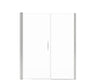 Cappadocia 57-59 x 68 in. 6 mm Pivot Shower Door for Alcove Installation with Clear glass & Round Handle in Chrome