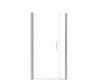 Manhattan 39-41 x 68 in. 6 mm Pivot Shower Door for Alcove Installation with Clear glass & Round Handle in Chrome