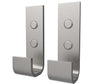 Manhattan Hook - Pack of 2 in Brushed Chrome