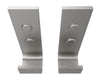 Manhattan Hook - Pack of 2 in Brushed Chrome