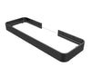 Manhattan Rectangular Shelf with Glass in Glossy White