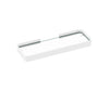 Manhattan Rectangular Shelf with Glass in Glossy White