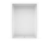 Outlook BFS-6036A Acrylic Alcove Center Drain Beveled Threshold One-Piece Shower in White