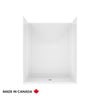 Neptune Banff BFS-6036F AcrylX™ Alcove Center Drain One-Piece Shower in White