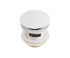 Bathtub Pop-Up Metal Drain in White