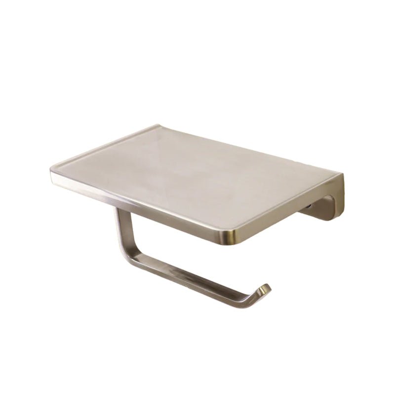 Madison Toilet Paper Single Holder with Shelf - Golzar Home