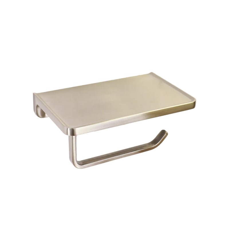 Madison Toilet Paper Single Holder with Shelf - Golzar Home