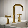 Purist® Widespread bathroom sink faucet with Cross handles, 1.2 gpm