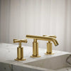 Purist® Widespread bathroom sink faucet with Cross handles, 1.2 gpm
