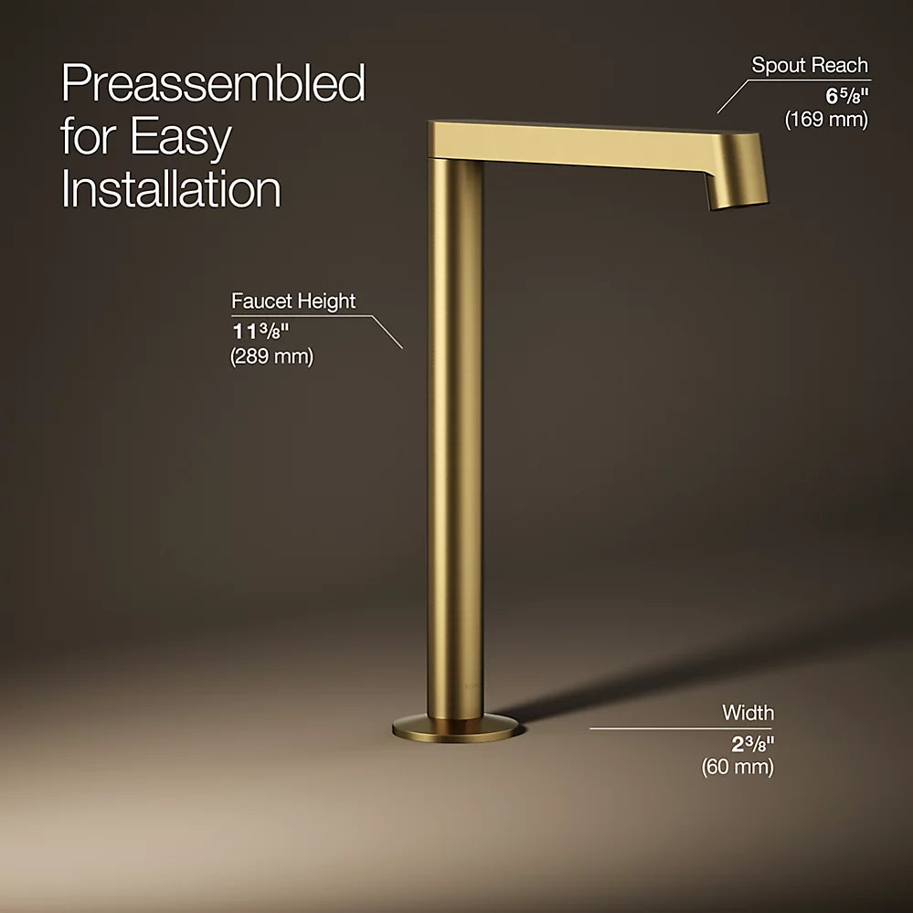 Components® Bathroom sink faucet spout with Row design, 1.2 gpm